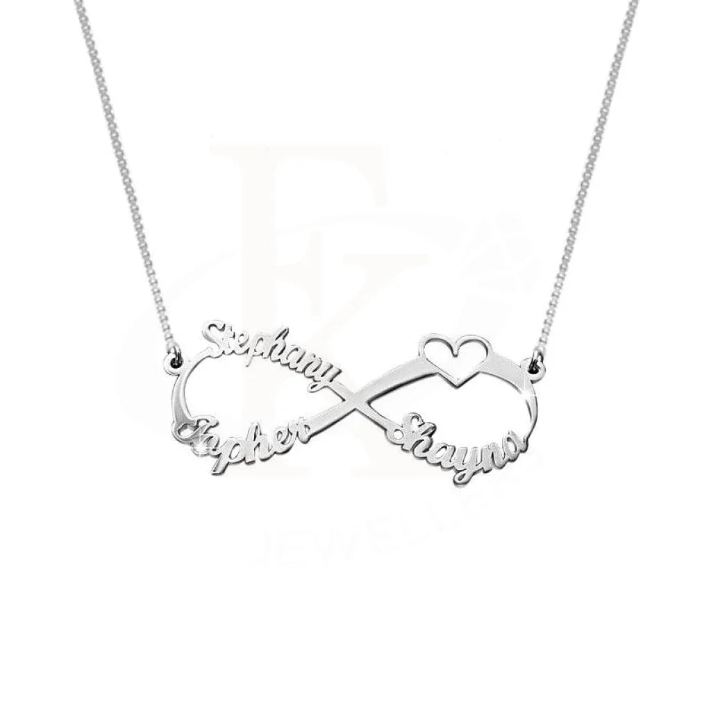 ladies necklaces investment-Silver 925 Infinity Name Necklace - FKJNKL1933