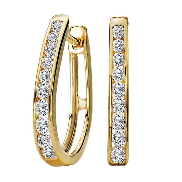 Ladies earrings euro radiance -Ladies Fashion Diamond Earrings