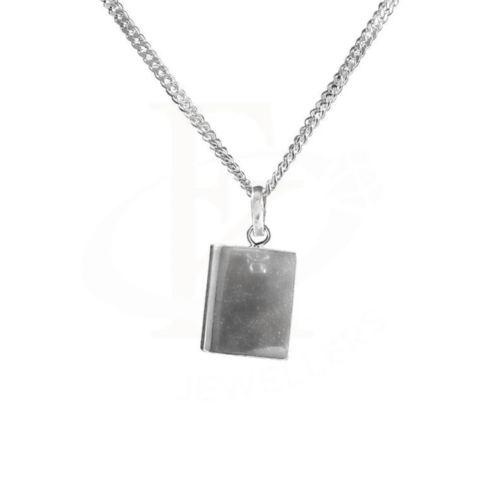 ladies necklaces online-Sterling Silver 925 Necklace (Chain with Amulet Pendant) - FKJNKL1711