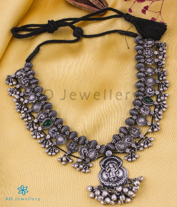 ladies necklaces budget-The Shalmali Silver Kolhapuri Saaj Necklace