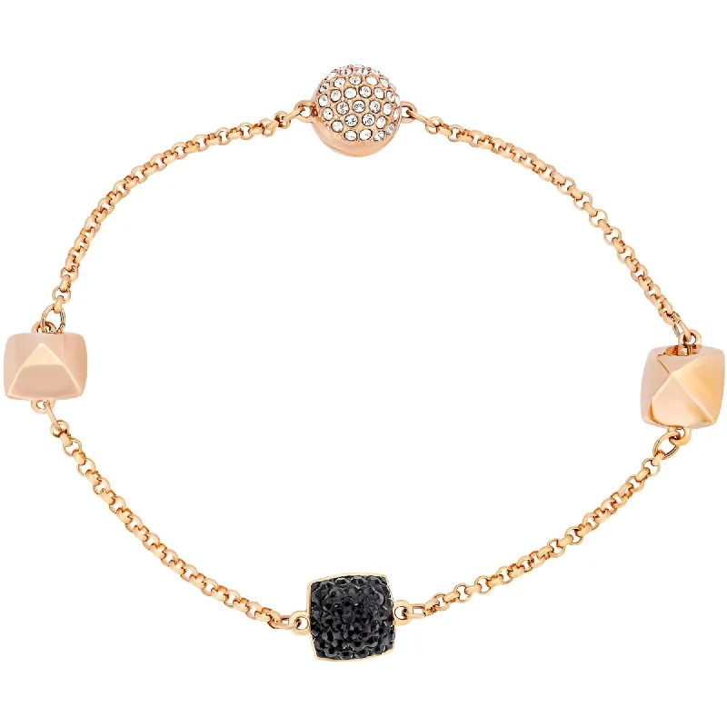 ladies bracelets oval-Swarovski Women's Bracelet - Remix Rose Gold Tone with Spike Strand Crystal | 5373213