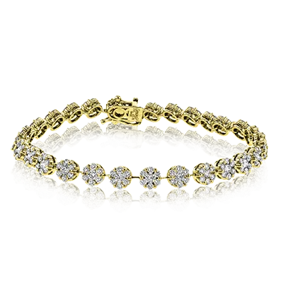 ladies bracelets graduation-Bracelet in 18K Gold with Diamonds LB2193