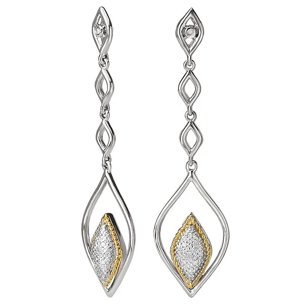 Ladies earrings kind radiance -Ladies Fashion Diamond Earrings