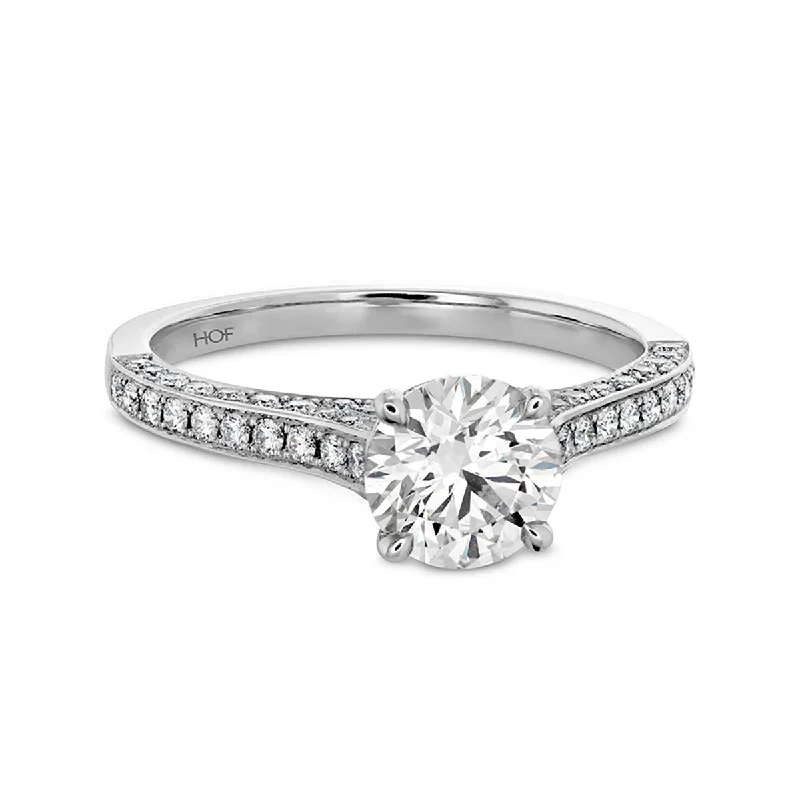 Ladies engagement rings soft glow -Illustrious Diamond Engagement Ring