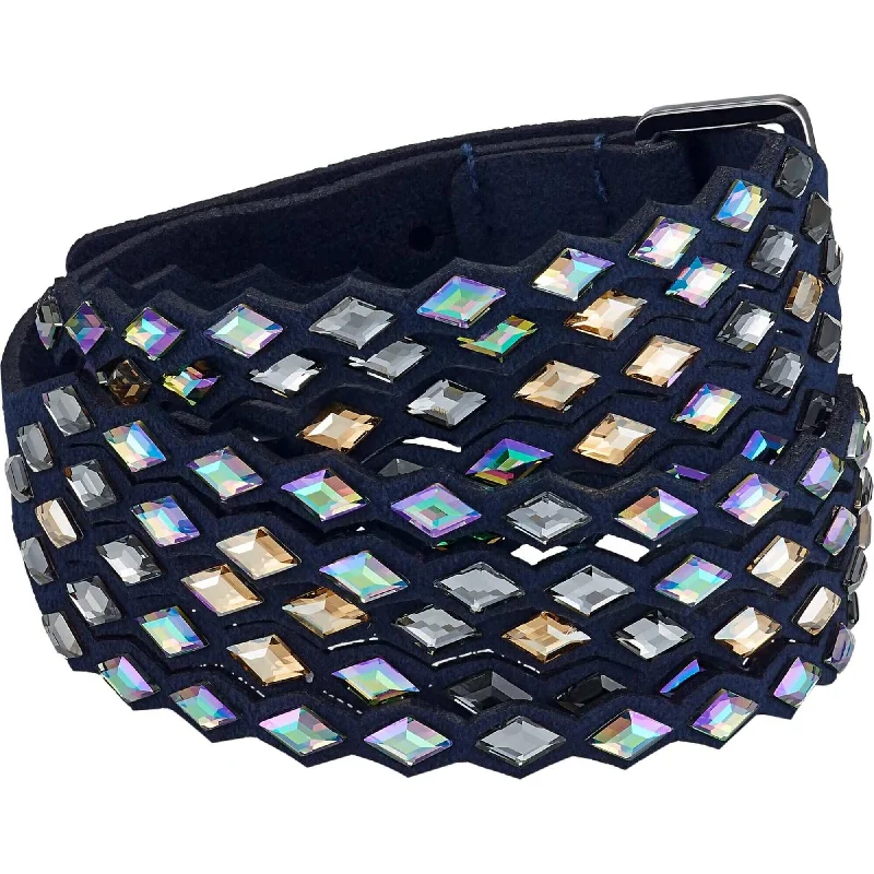 ladies bracelets trendy-Swarovski Women's Bracelet - Power Blue Alcantara Fabric and Crystals | 5572735