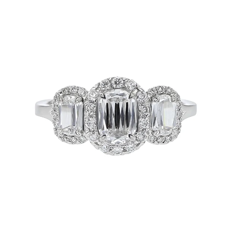 Ladies engagement rings jet shine -L'Amour Crisscut Diamond Engagement Ring