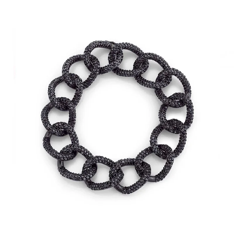 ladies bracelets trending-Black Diamond London Link Chain Bracelet  BB000033