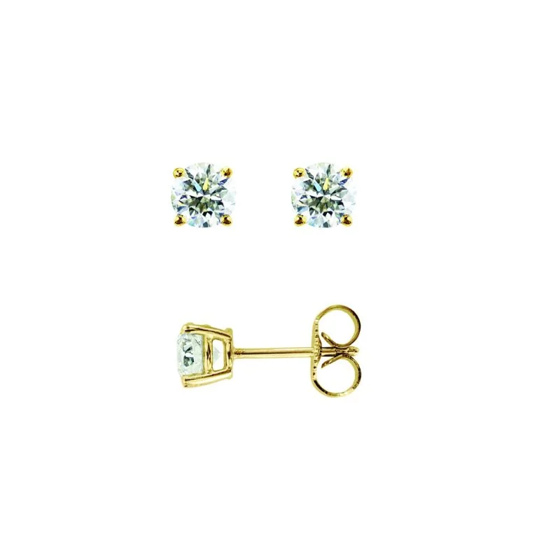 Ladies earrings time shine -14K Gold .15ct J-K/I1-I2 Round Diamond Stud Earring