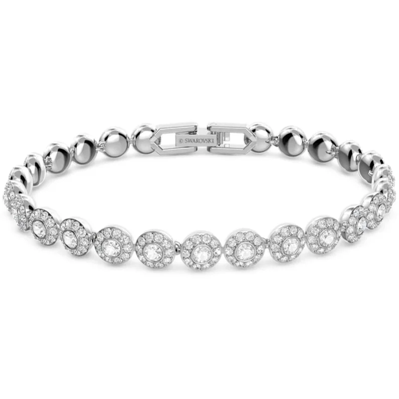 ladies bracelets happiness-Swarovski Women's Bracelet - Angelic Clear Crystal Pave Rhodium Plated | 5071173