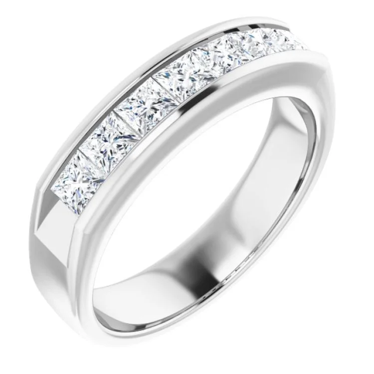 Ladies rings duo glow -14K White 1 3/8 CTW Natural Diamond Ring