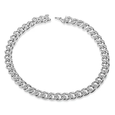 ladies bracelets trending-Men's Bracelet In 18k Gold With Diamonds LB2328