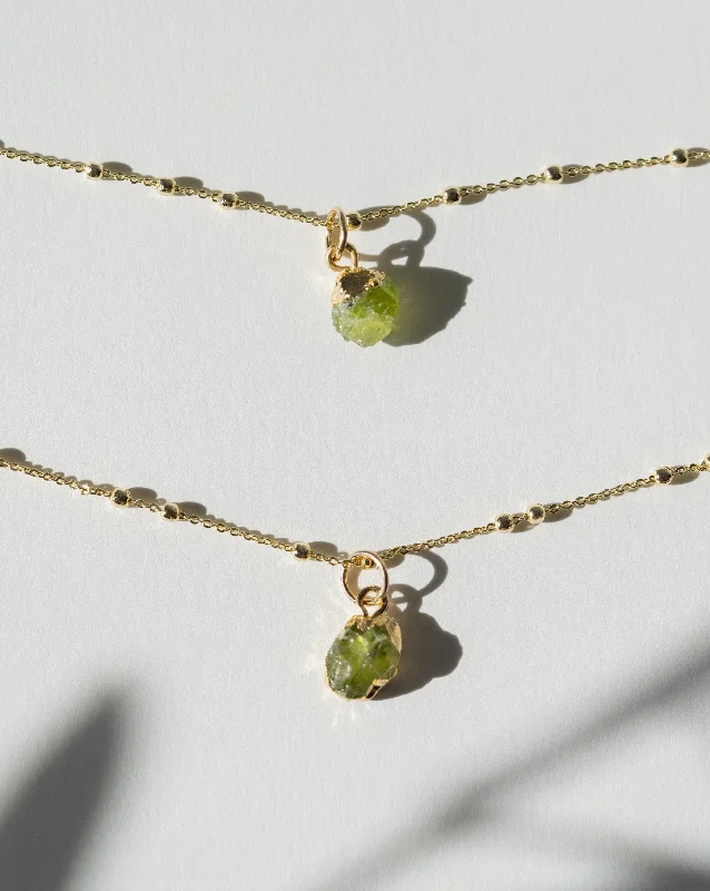 ladies necklaces eco friendly-August | Peridot Necklace