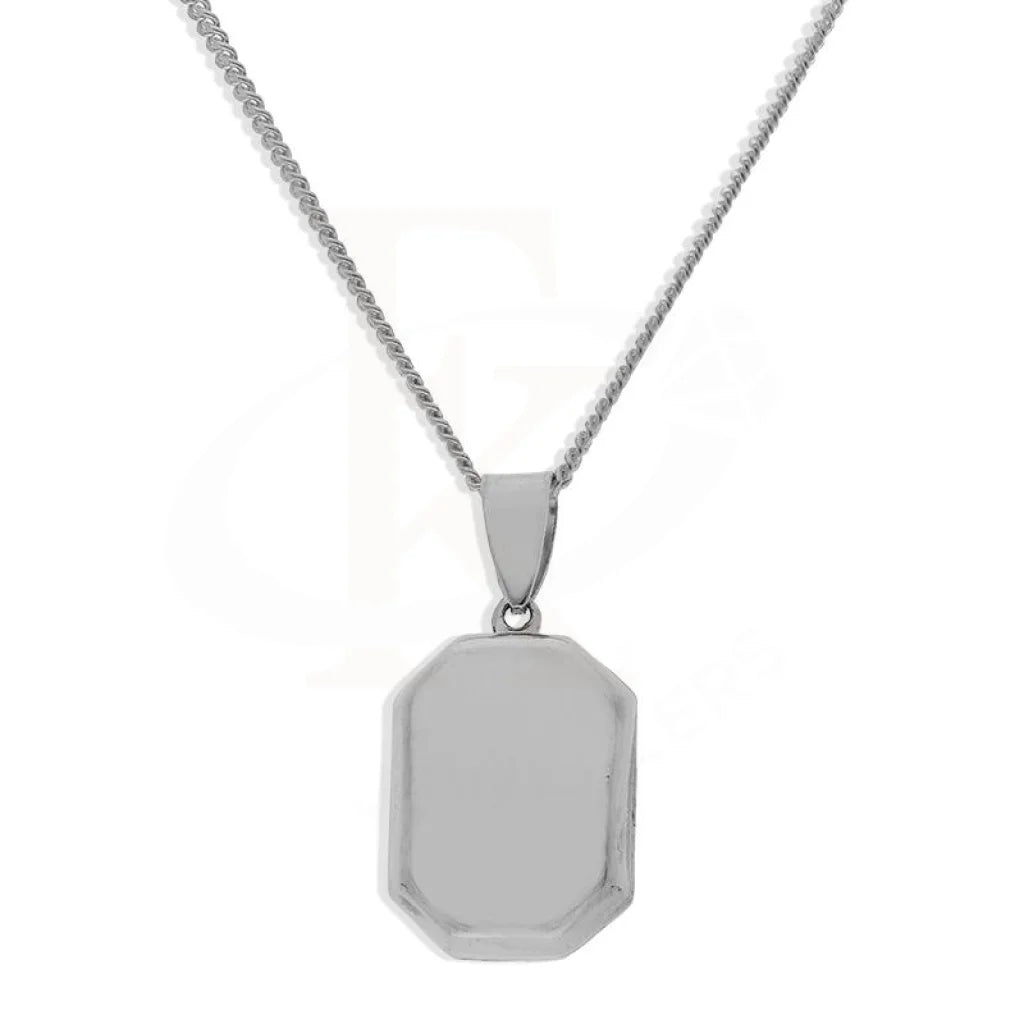 ladies necklaces bib-Sterling Silver 925 Necklace (Chain with Amulet Locket Pendant) - FKJNKLSL2338