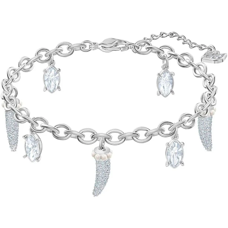 ladies bracelets subtle-Swarovski Women's Bracelet - Polar Bestiary Teeth Motifs Rhodium Plated | 5501007