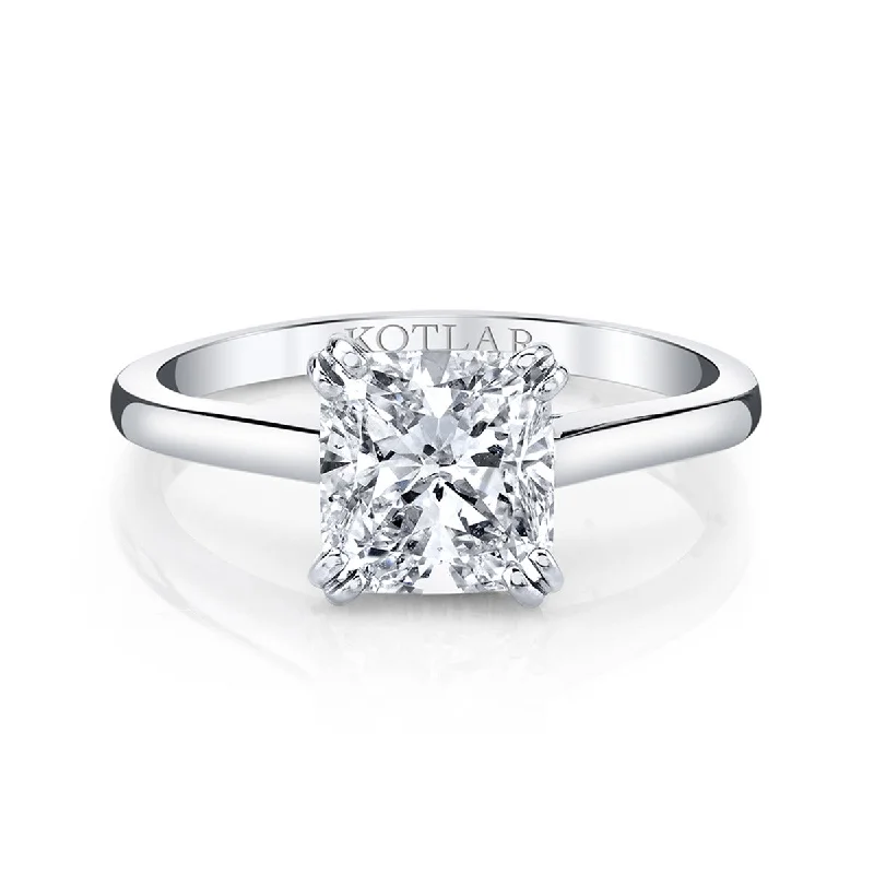 Ladies engagement rings gold glow -Classico Solitaire Engagement Ring