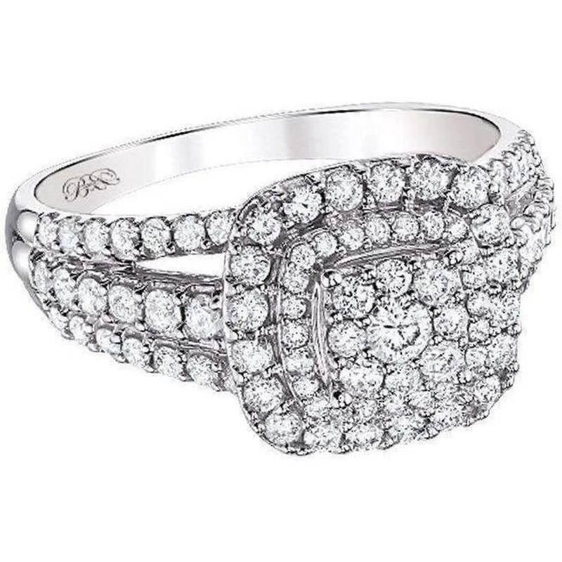 Ladies rings beat shine -Beautiful Bride Collection Halo Diamond Ring