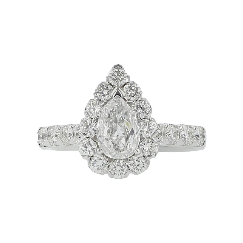 Ladies engagement rings true radiance -L'Amour Crisscut Pear Diamond Engagement Ring