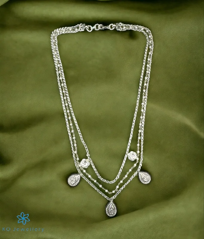 ladies necklaces offers-The Ashish Silver Layered Necklace