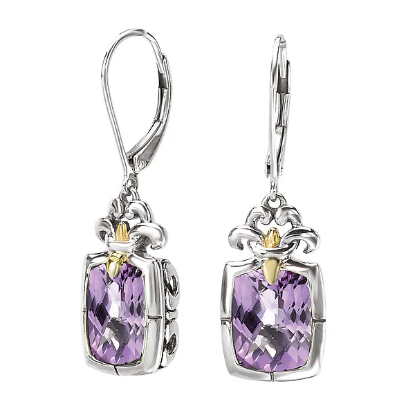 Ladies earrings flare charm -Ladies Fashion Gemstone Earrings