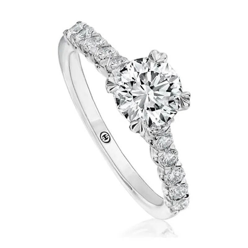 Ladies engagement rings gaze radiance -Classic Crisscut Solitaire Engagement Ring