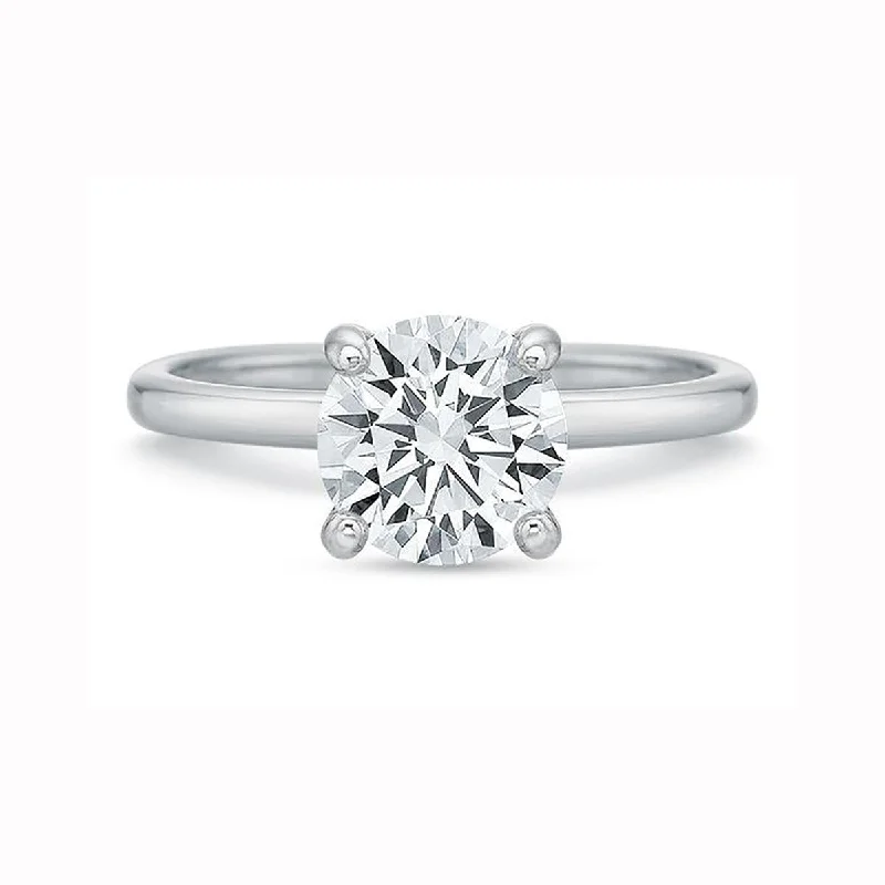 Ladies engagement rings east charm -Classic Solitaire Diamond Engagement Ring Setting