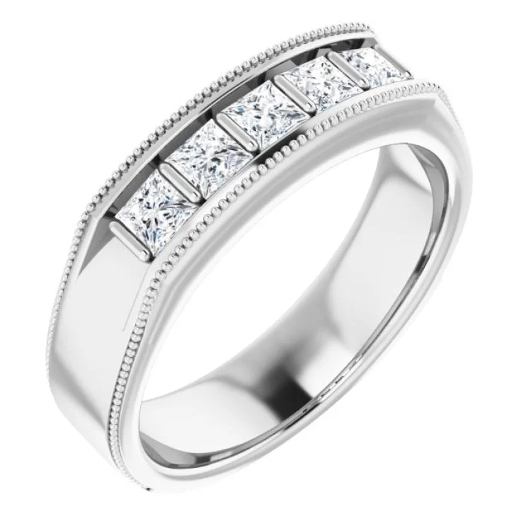 Ladies rings hunt radiance -14K White 3/4 CTW Natural Diamond Ring