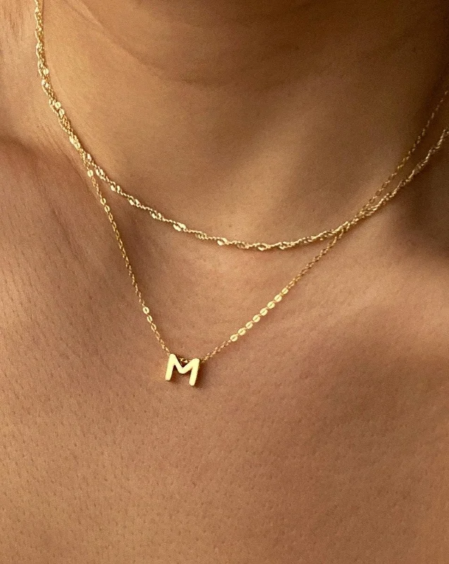 ladies necklaces animal-M - Alphabet Necklace