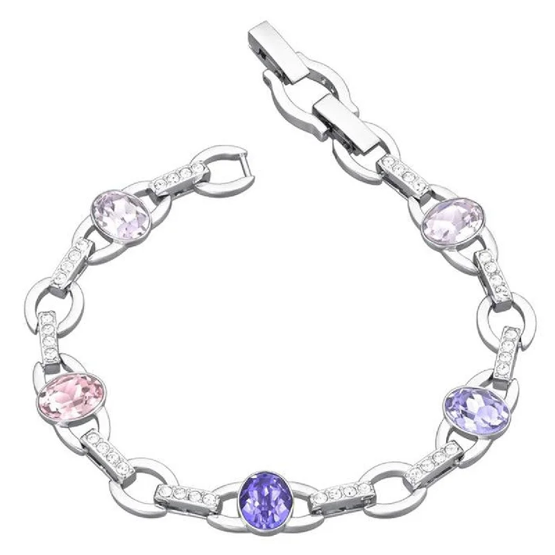 ladies bracelets edwardian-Swarovski Women's Bracelet - Henriette T Rhodium Plated Multicolor Crystal | 5299327