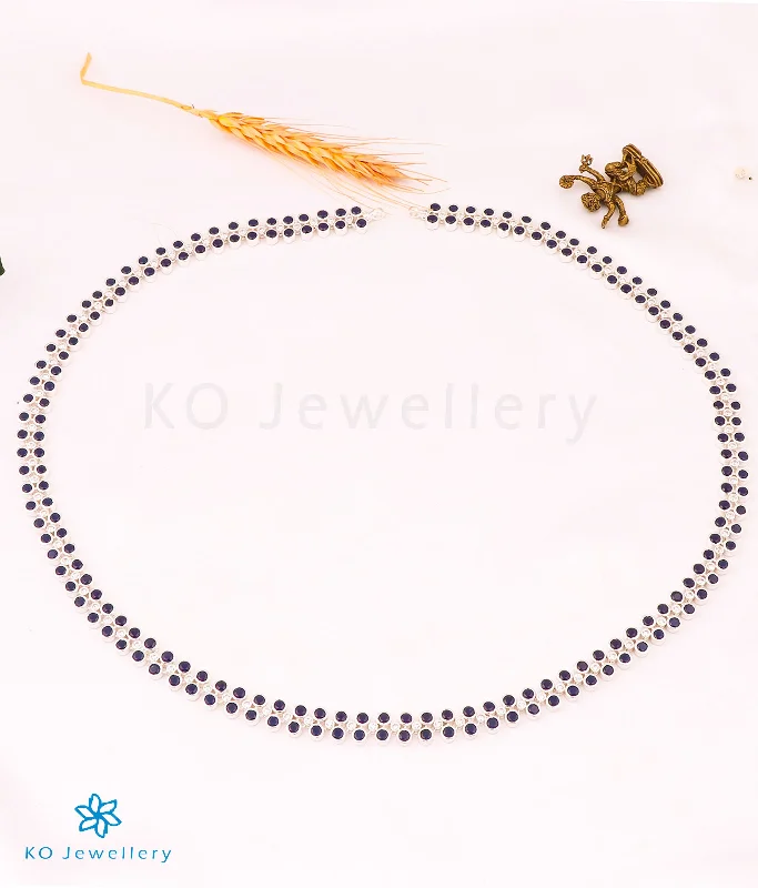 ladies necklaces prices-The Nivit Silver Kempu Necklace/Waistbelt