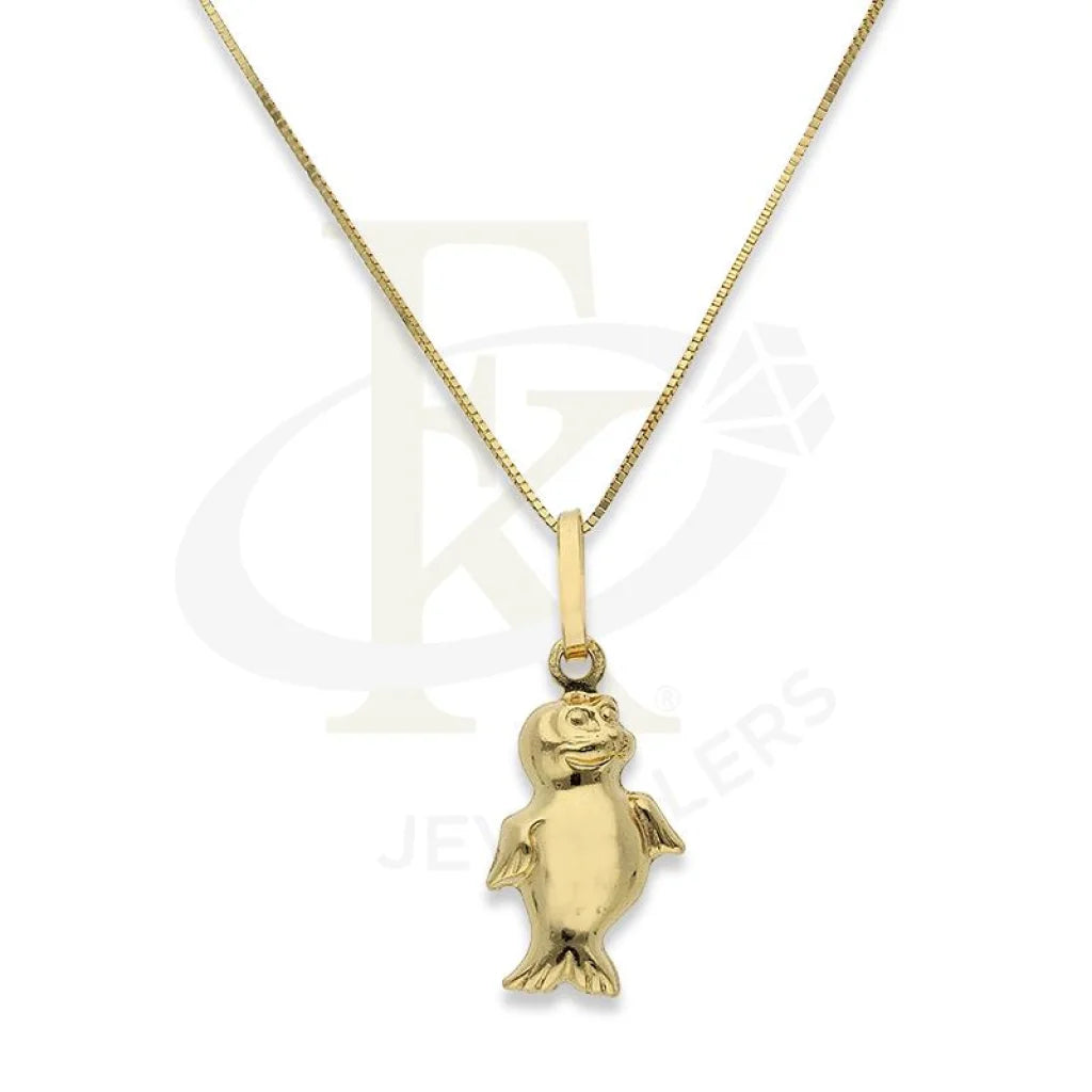 ladies necklaces mid century-Gold Necklace (Chain with Penguin Pendant) 18KT - FKJNKL18K2284