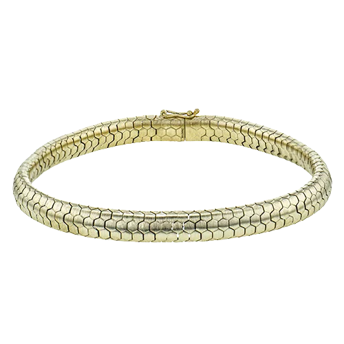 ladies bracelets handmade-Men's Bracelet In 14k Gold BT1014