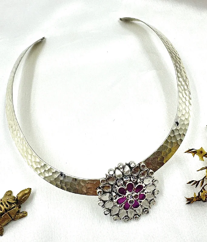 ladies necklaces name-The Silver Antique  Hasli Necklace