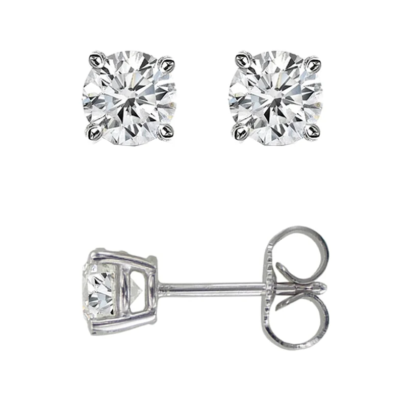 Ladies earrings trunk radiance -14K Gold .05ct J-K/I1-I2 Round Diamond Stud Earring