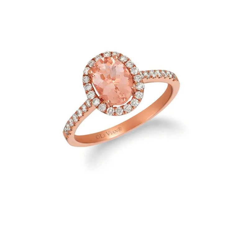 Ladies rings with luminous stones -Le Vian 14K Strawberry Gold Ring