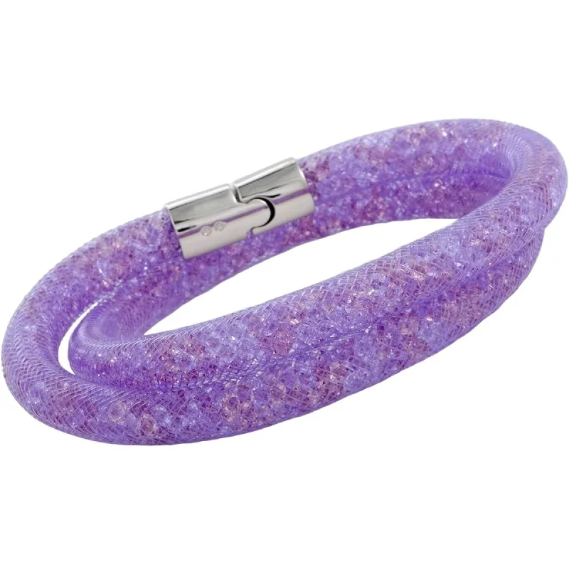 ladies bracelets timeless-Swarovski Women's Bracelet - Stardust Elegant Violet Double Wrap Medium | 5120044