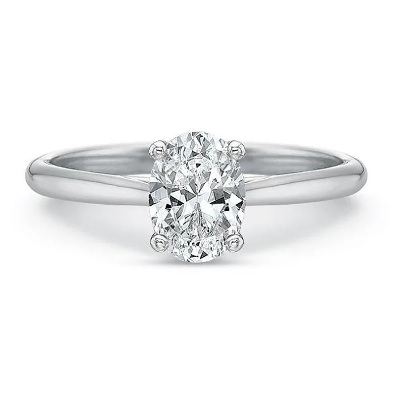 Ladies engagement rings leaf charm -New Aire Solitaire Diamond Engagement Ring Setting