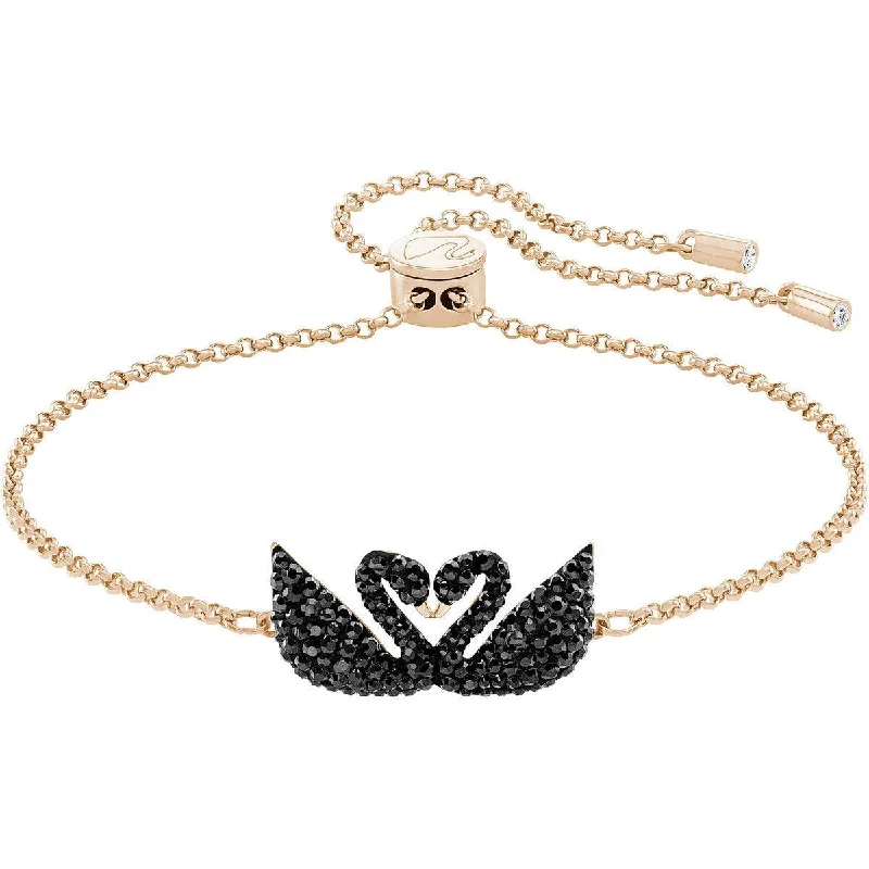 ladies bracelets timeless-Swarovski Women's Bracelet - Iconic Swan Rose Gold Plated Adjustable | 5344132