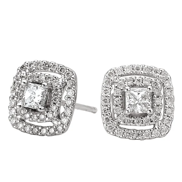 Ladies earrings beat shine -Ladies Fashion Diamond Earrings