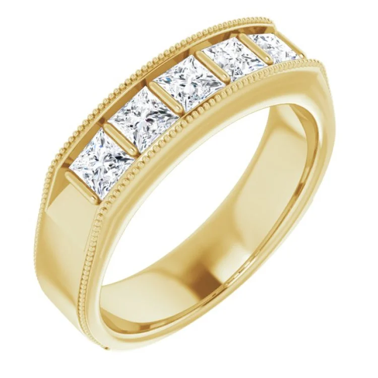 Ladies rings star glow -14K Yellow 1 1/4 CTW Natural Diamond Ring