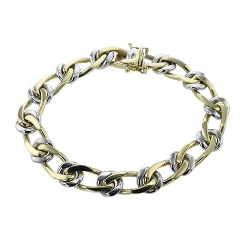 ladies bracelets moon-Men's Bracelet In 14k Gold LB2477