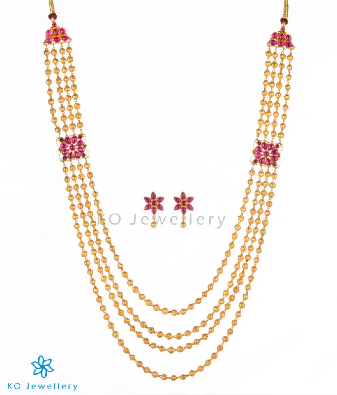 ladies necklaces bold statement-The Raag Silver Layered Necklace