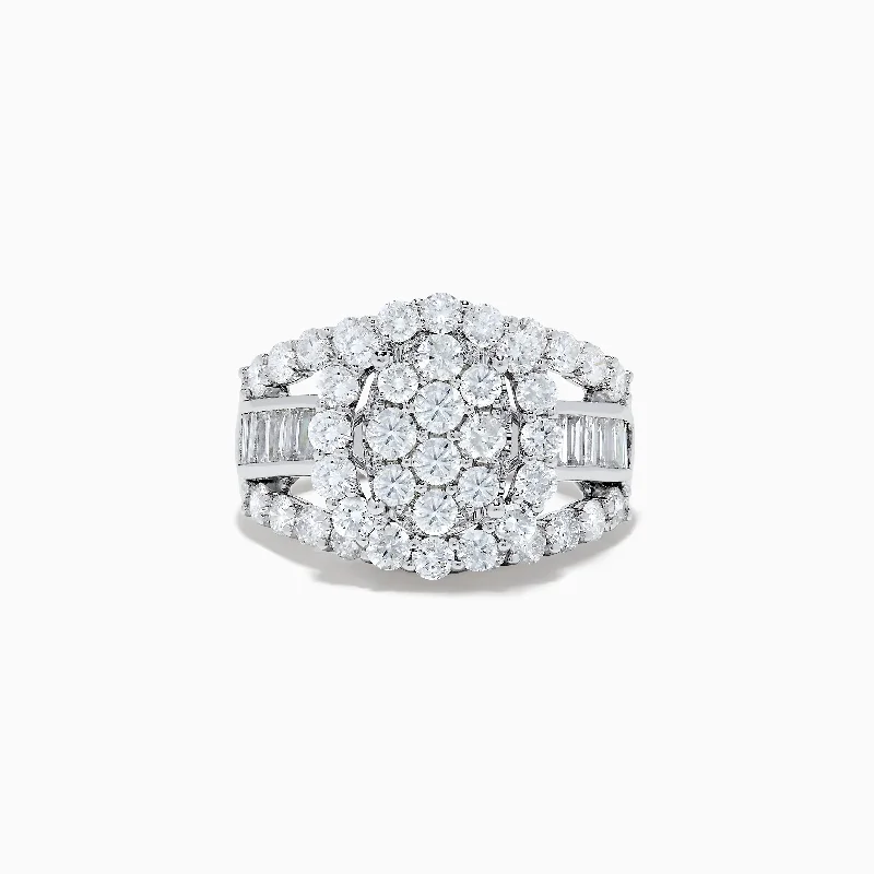 Ladies rings ethical radiance -Bouquet 14K White Gold Diamond Ring