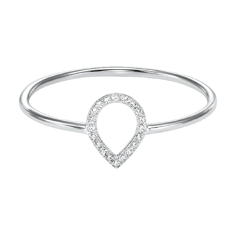 Ladies rings flow charm -14K Diamond Ring