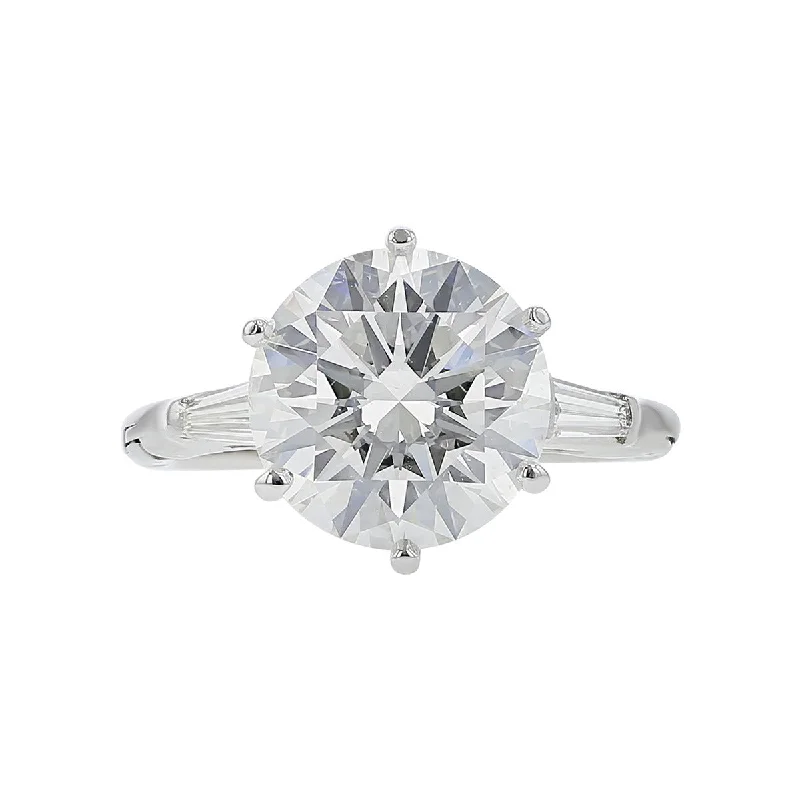 Ladies engagement rings mindful radiance -5.87-Carat Brilliant Diamond 3-Stone Engagement Ring