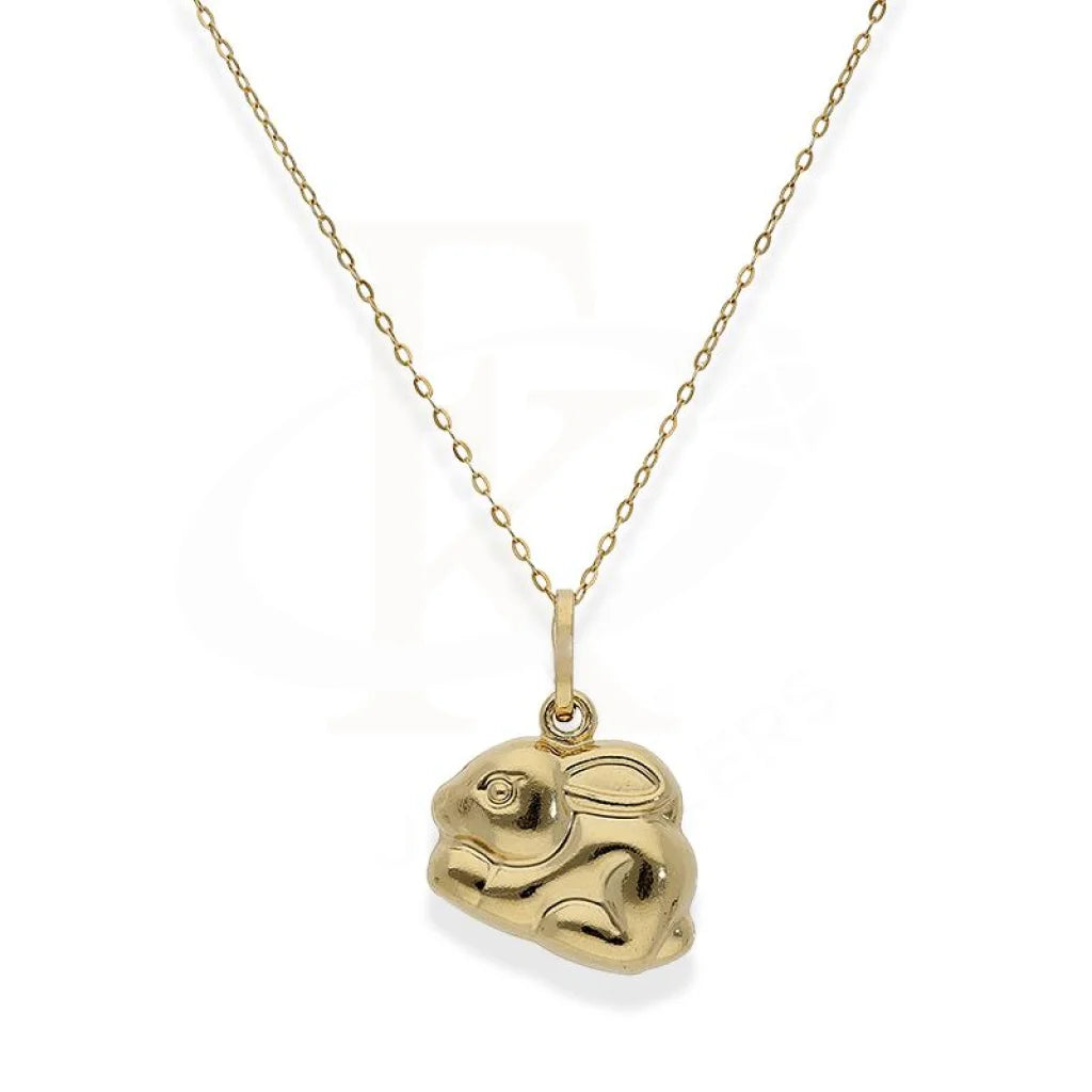 ladies necklaces second hand-Gold Necklace (Chain with Rabbit Shaped Pendant) 18KT - FKJNKL18K2251