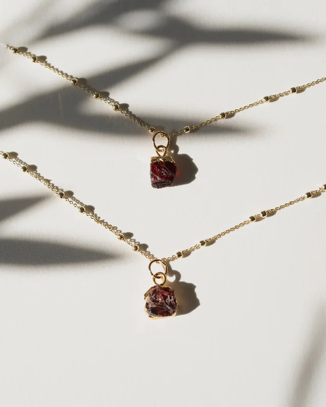 ladies necklaces popular-January | Garnet Necklace