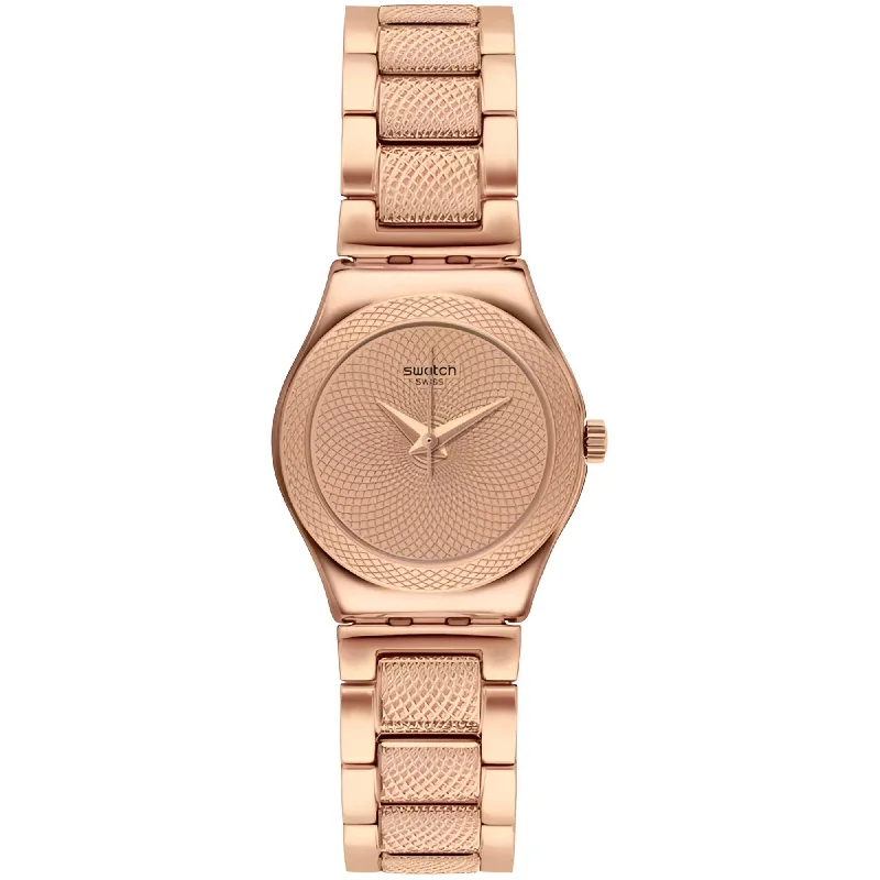 ladies bracelets graduation-Swatch Women's Watch - Irony Full Rose Swiss Quartz Stainless Steel Bracelet | YSG163G