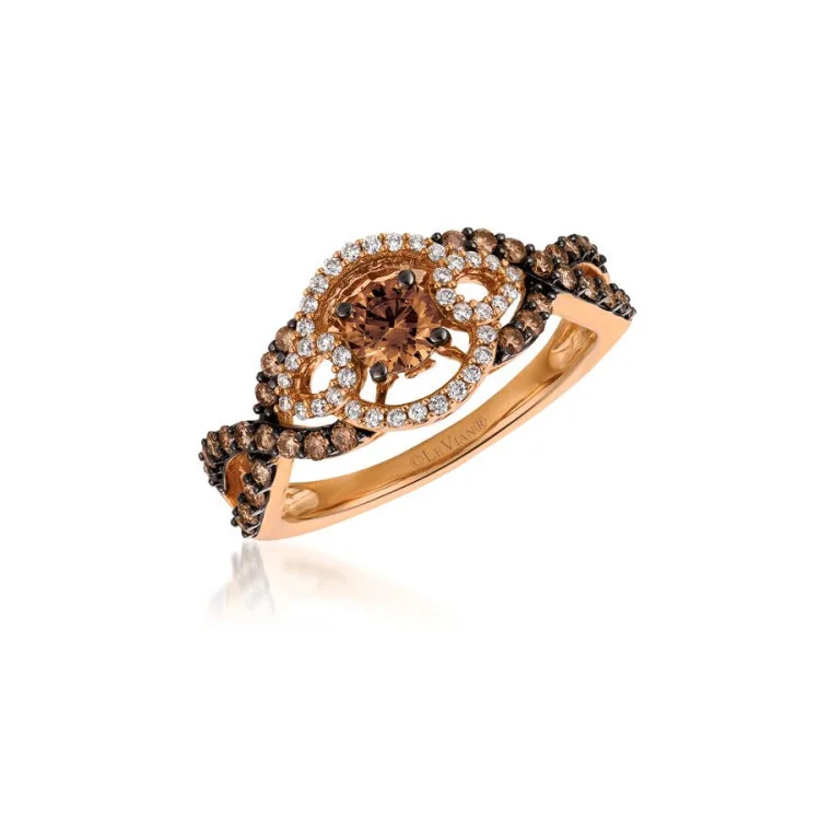 Ladies rings line radiance -Le Vian 14K Strawberry Gold Ring