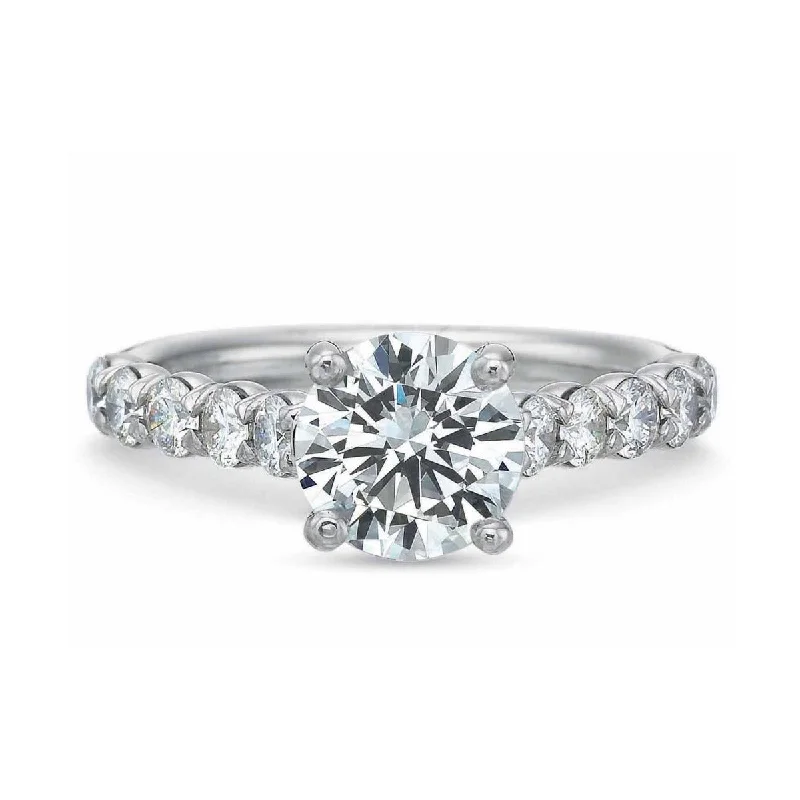 Ladies engagement rings pulse radiance -FlushFit Diamond Engagement Ring Setting