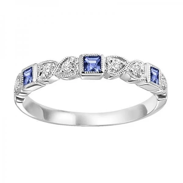 Ladies rings kind radiance -"Mixables" Collection Sapphire and Diamond Ring